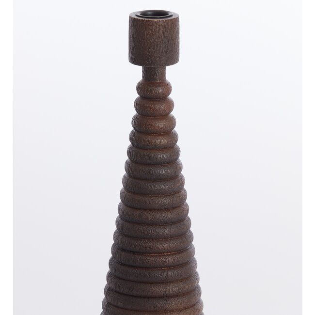 Light en Living Kandelaar Ø9x27.5 cm ALMOLA mango hout donker bruin