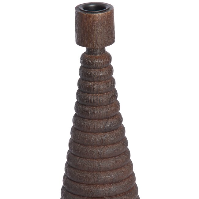 Light en Living Kandelaar Ø12x33 cm ALMOLA mango hout donker bruin