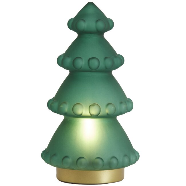 Light en Living Tafellamp LED Ø15x28.5 cm TREE mat groen-blauw+goud