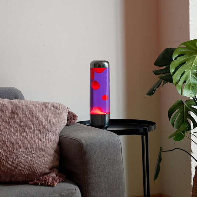 Balvi Lavalamp capsule paars/rood