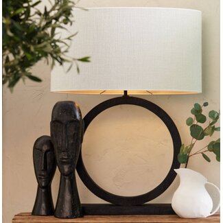 Light en Living Lampvoet 51x13x64 cm TINAR hout mat zwart Light en Living Lampvoet 51x13x64 cm TINAR hout mat zwart
