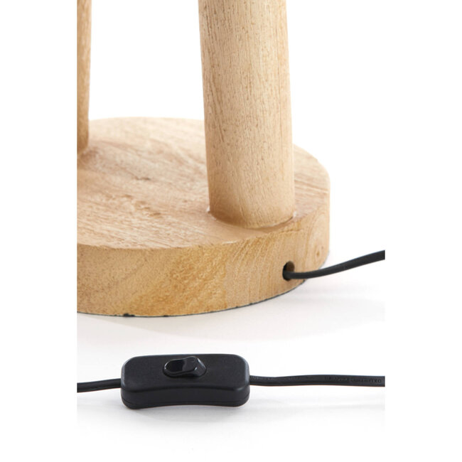 Light en Living Lampvoet Ø20x55 cm XITTA hout mat naturel