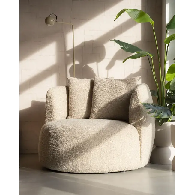 Eleonora Fauteuil Louis met kussen - zand Spark