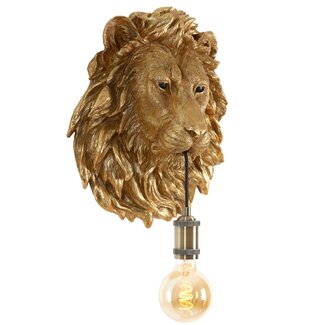 Light en Living Wandlamp 33,5x19x40,5 cm LION antiek brons