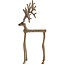 Light en Living Ornament 17x20.5x36 cm REINDEER goud / brons