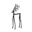 Light & Living Ornament 20.5x13x47 cm REINDEER mat zwart