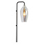 Light en Living Wandlamp 28x20x65 cm LUKARO glas smoke+mat zwart