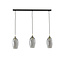 Light & Living Hanglamp 3L 100x16,5x32 cm LUKARO antiek brons+glas smoke