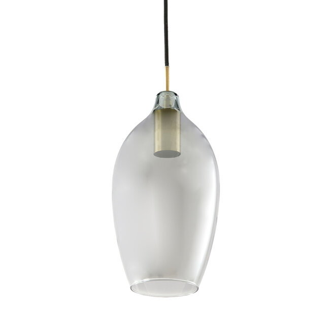Light en Living Hanglamp 3L 100x16,5x32 cm LUKARO antiek brons+glas smoke