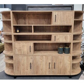 WoonMax Wandkast Combine groot met zijkast showroommodel
