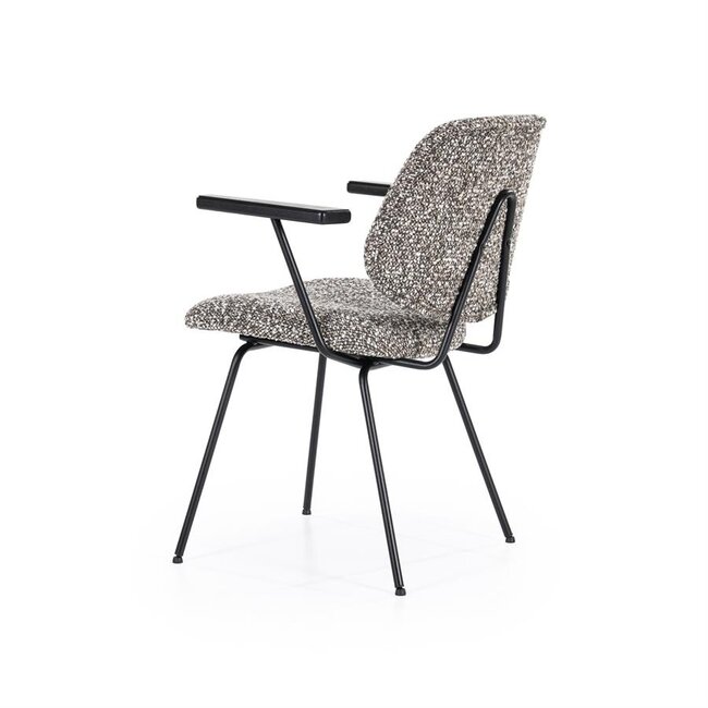 Eleonora Stoel Jon met arml - taupe Maywood