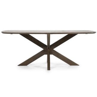 Eleonora Eettafel Nikki 200x100 - bruin