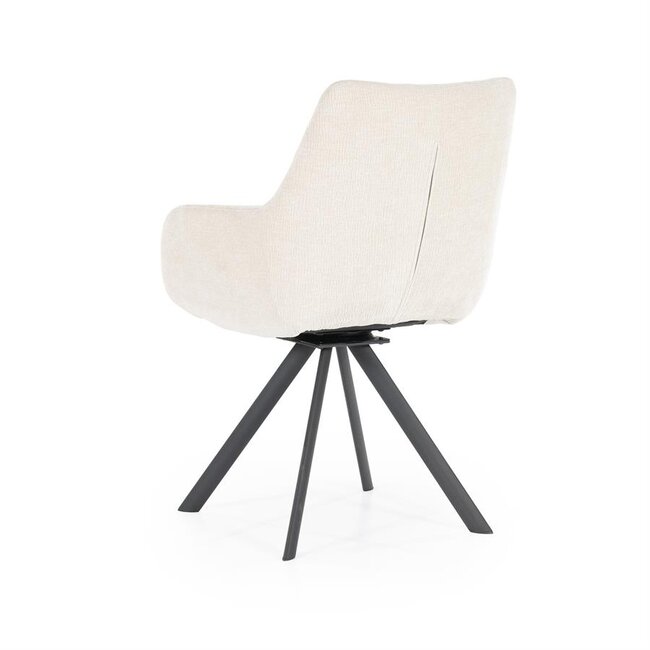 By Boo Eettafelstoel Bliss met armleuning - beige