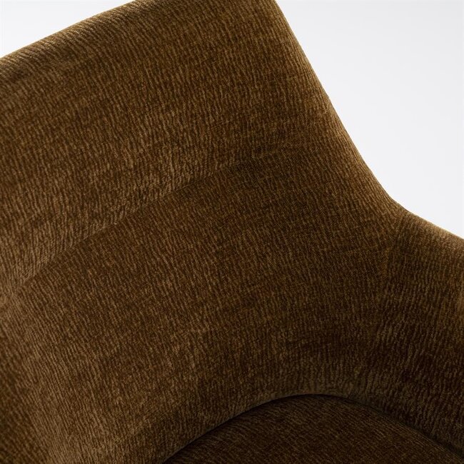 By Boo Eettafelstoel Bliss met armleuning - mosterd