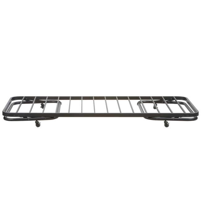 Woood Lucy eenpersoons onderschuifbed metaal zwart 90x200cm