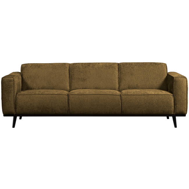 Woood Statement 3-zits bank 230 cm structure velvet brass