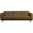 Woood Statement 3-zits bank 230 cm structure velvet brass