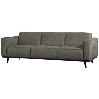 Woood Statement 3-zits bank 230 cm structure velvet frost