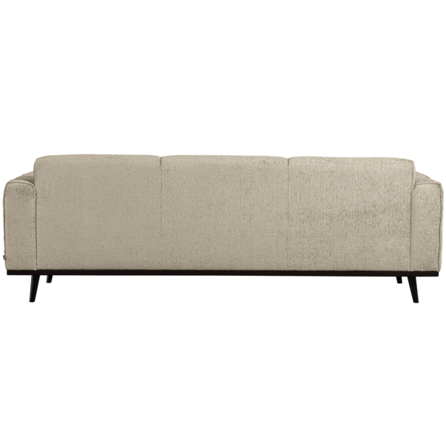 Woood Statement 3-zits bank 230 cm structure velvet wheatfield