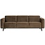 Woood Statement 3-zits bank 230 cm fluweel taupe