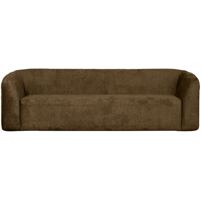 Woood Sloping 3-zits bank structure velvet brass