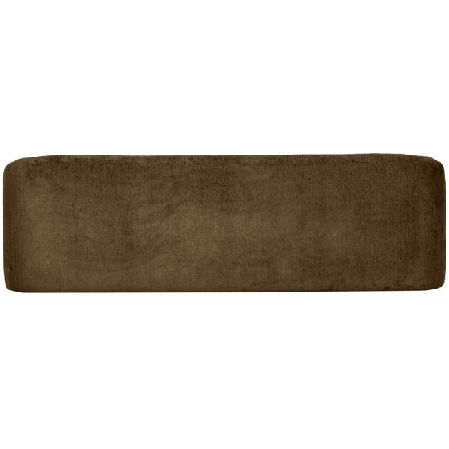 Woood Sloping 3-zits bank structure velvet brass