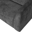 Woood Sloping 3-zits bank structure velvet mountain
