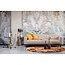 Woood Statement 3-zits bank 230 cm bouclé nougat