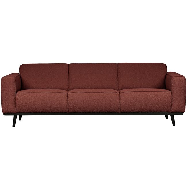 Woood Statement 3-zits bank 230 cm bouclé chestnut