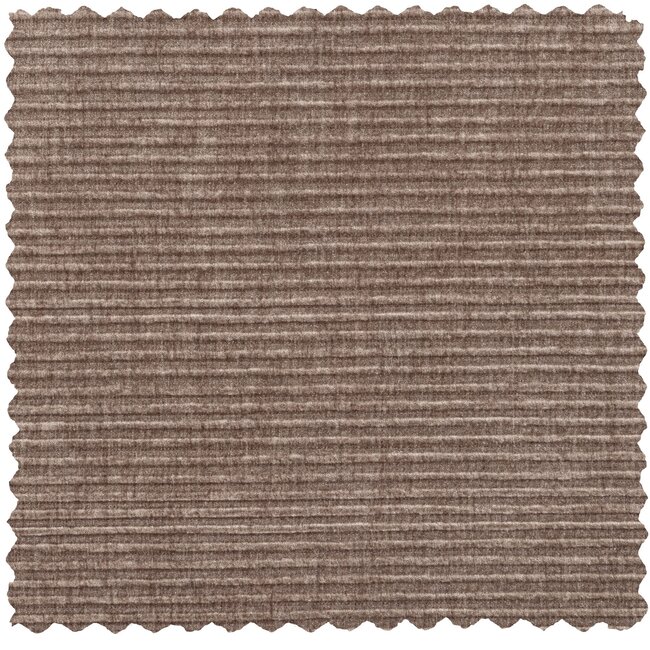 Woood Statement 4-zits bank 280 cm platte brede rib clay