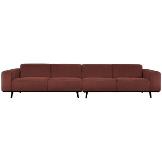 Woood Statement xl 4-zits bank 372 cm bouclé chestnut Woood Statement xl 4-zits bank 372 cm bouclé chestnut