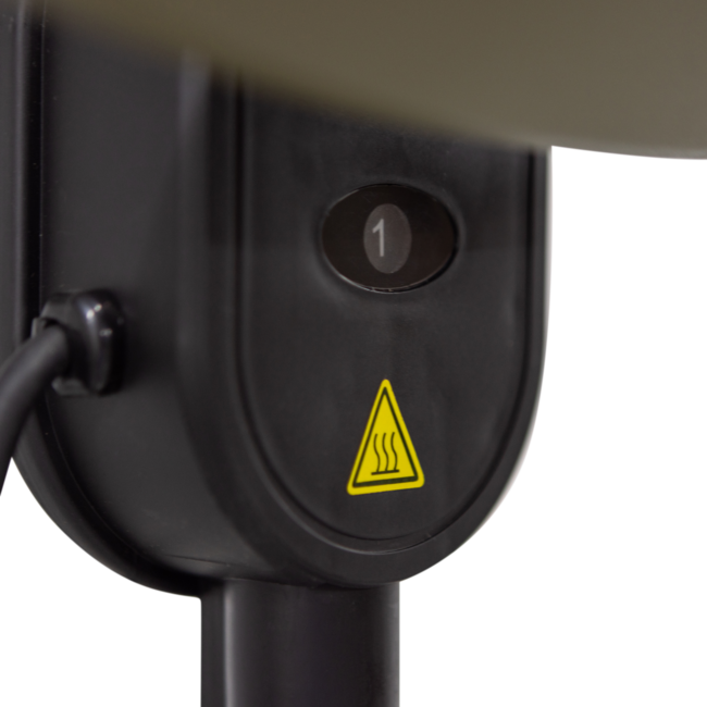 Woood Meis in hoogte verstelbare terras heater warm groen