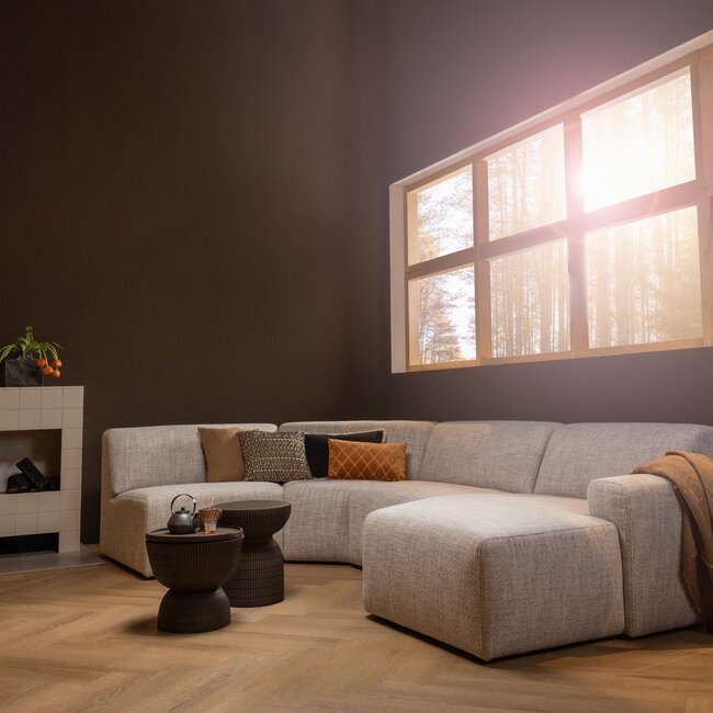 Woood Samson bijzettafel fiber clay coffee 44xø37cm