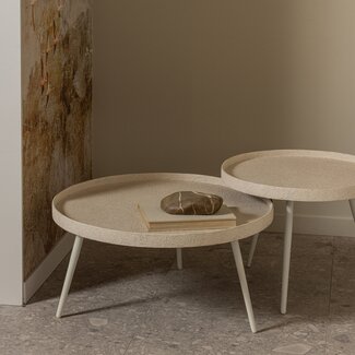 Woood Bounds bijzettafel xl hout/metaal naturel 40xø76
