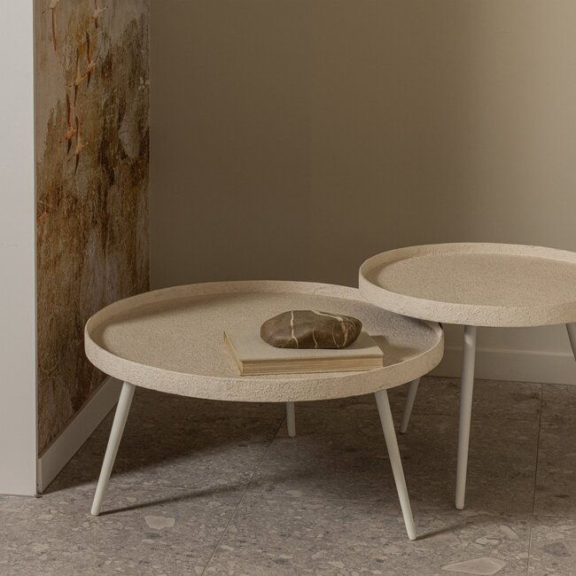 Woood Bounds bijzettafel xl hout/metaal naturel 40xø76