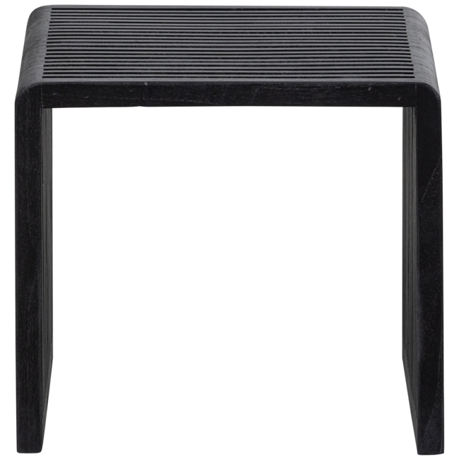 Woood Set van 2 - willa bijzettafels recycled teak zwart