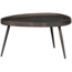 Woood Set van 2 - crude bijzettafels antique bronze