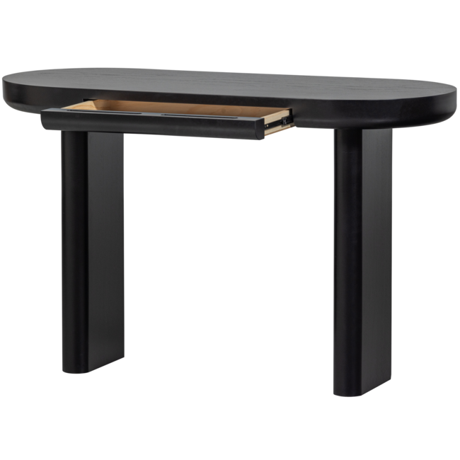 Woood Mael bureau/sidetable fineer zwart