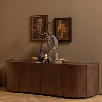 Woood Sense dressoir 4-deurs mango walnoot