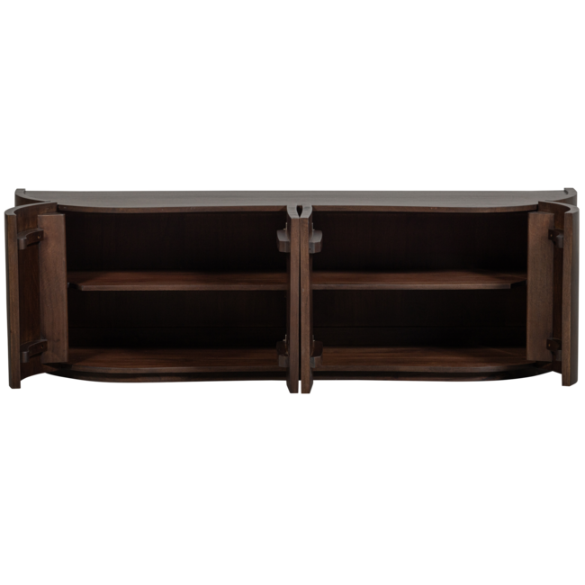 Woood Sense dressoir 4-deurs mango walnoot