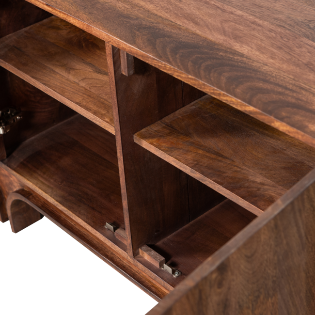 Woood Staes dressoir 4-deurs mango hout walnoot