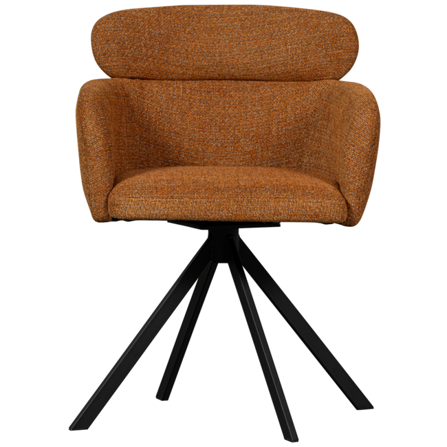 Woood Fenne draaibare eetkamerstoel ginger