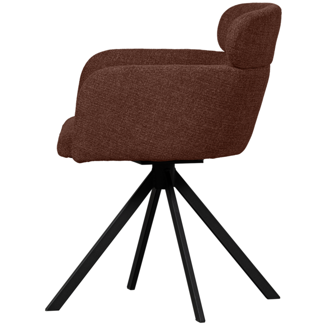 Woood Fenne draaibare eetkamerstoel chestnut