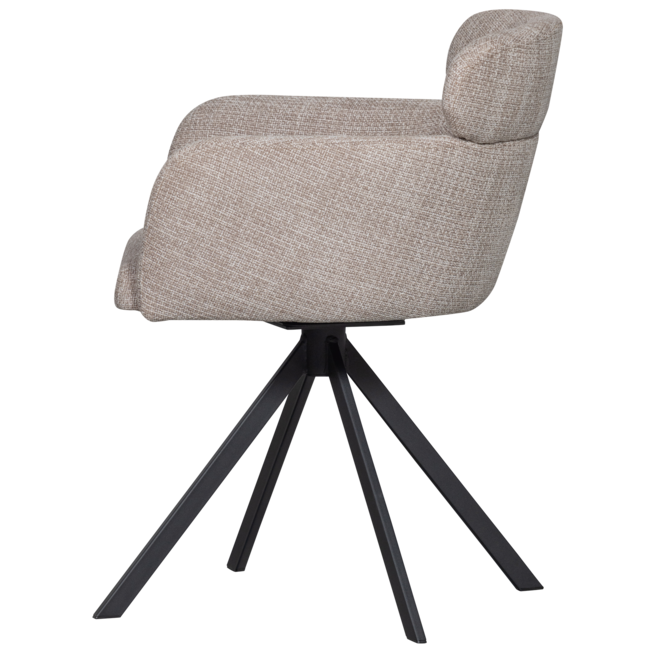 Woood Fenne draaibare eetkamerstoel naturel