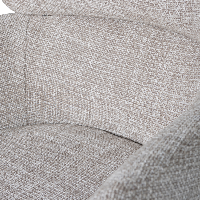 Woood Fenne draaibare eetkamerstoel naturel