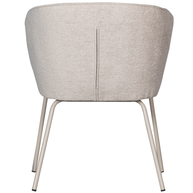 Woood Admit eetkamerstoel wollig geweven pebble