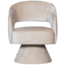 Woood Ebba draaibare fauteuil chenille naturel