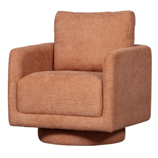 Woood Oscar draaifauteuil salmon