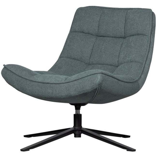 Woood Maudi draaifauteuil blue stone
