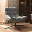 Woood Maudi draaifauteuil blue stone